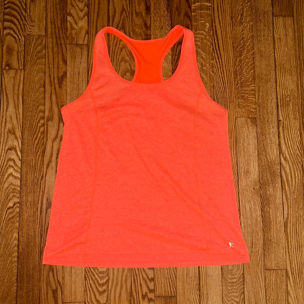 Neon Orange Razor Back Tank